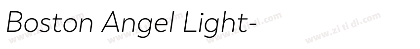 Boston Angel Light字体转换